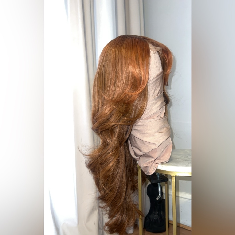 Long Auburn 2x6 lace closure Wig